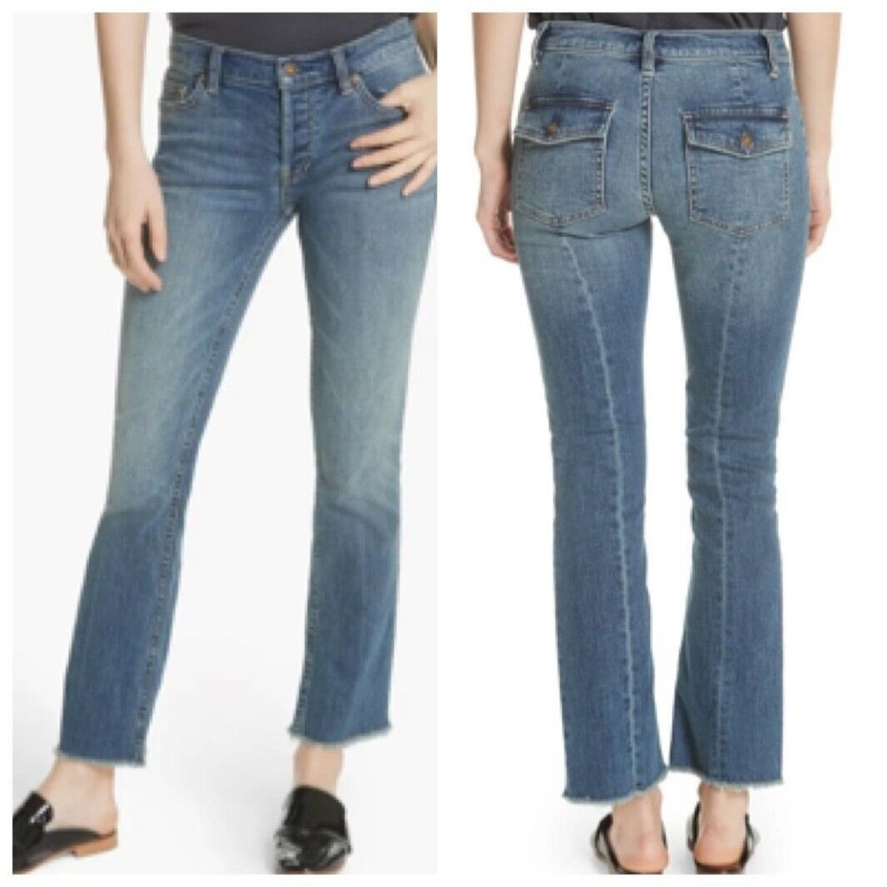 We the Free by Free People Austin Raw Hem Ankle Jeans Women’s Size 27